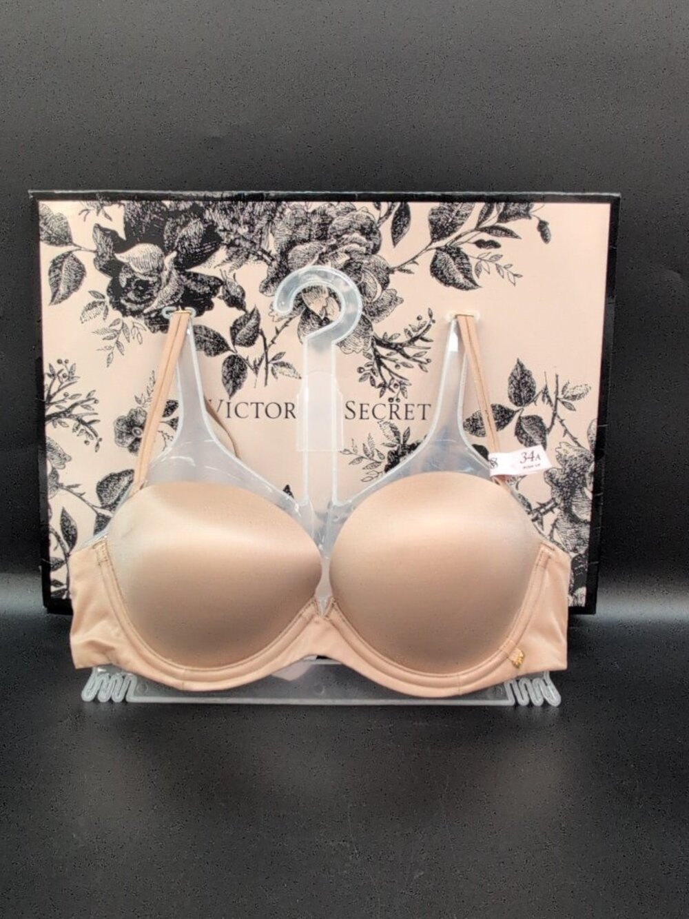 Victoria Secret Very Sexy Padded Push Up Strapless Bra 34A Beige